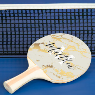 Luxe & Beroep Goud Metallic Ping Pong Paddle Tafeltennisbatje
