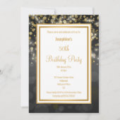 LUXE BLACK GOLD ANNIVERSAIRE INVITATION (Devant)