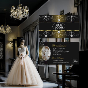 Luxe Black Gold  grenzen Logo en foto Visitekaartje