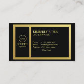 Luxe Black Gold  Visitekaartje (Achterkant)