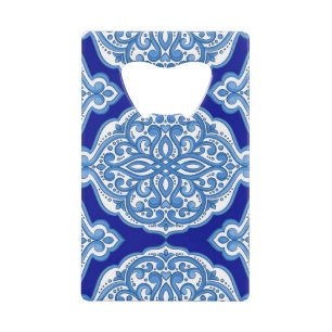 Luxe blanc-bleu, ornement turc.