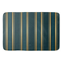 Luxe blauw groen goud gestreepte cadeauverpakking