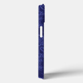 Luxe blauwe damesbehang Case-Mate iPhone case (Achterkant / Rechts)