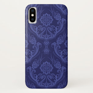 Luxe blauwe damesbehang iPhone x hoesje