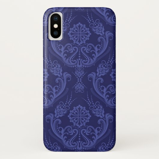 Luxe blauwe damesbehang Case-Mate iPhone case (Achterkant)