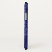 Luxe blauwe damesbehang Case-Mate iPhone case (Achterkant / rechts)