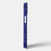 Luxe blauwe damesbehang Case-Mate iPhone case (Achterkant / Rechts)