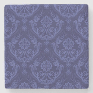 Luxe blauwe damesbehang stenen onderzetter