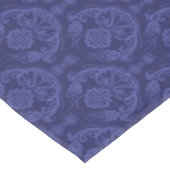 Luxe blauwe damesbehang tafelkleed (Gekanteld)