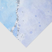 Luxe blauwe marmer en zilveren glitter tissuepapier (Detail)