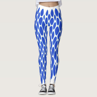 Luxe Blauwe Python Huidpatroon Leggings
