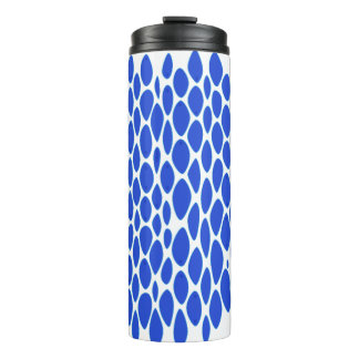 Luxe Blauwe Python Huidpatroon Thermosbeker