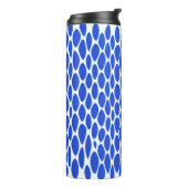 Luxe Blauwe Python Huidpatroon Thermosbeker (Gedraaid links)