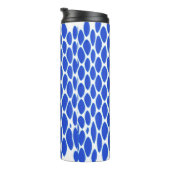 Luxe Blauwe Python Huidpatroon Thermosbeker (Geroteerd rechts)