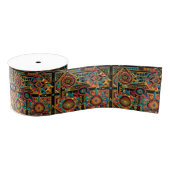 Luxe Blauwgroen "Aztec Dream" Crafting Grosgrain R Grosgrain Lint (Spoel)