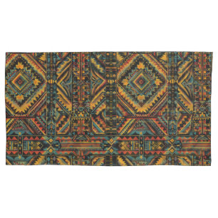 Luxe Blauwgroen "eeuwenoude geometrische elegantie Kussensloop