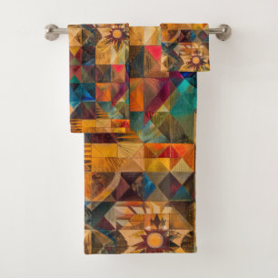 Luxe Blauwgroen "Erfelijke Artisticiteit" Pluche b Bad Handdoek