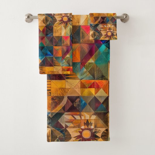 Luxe Blauwgroen "Erfelijke Artisticiteit" Pluche b Bad Handdoek (Insitu)