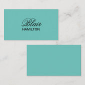 Luxe Blauwgroen Visitekaartje (Voorkant / Achterkant)