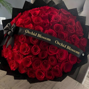 Luxe Bloemen Business Branded Zwart Goud Lint