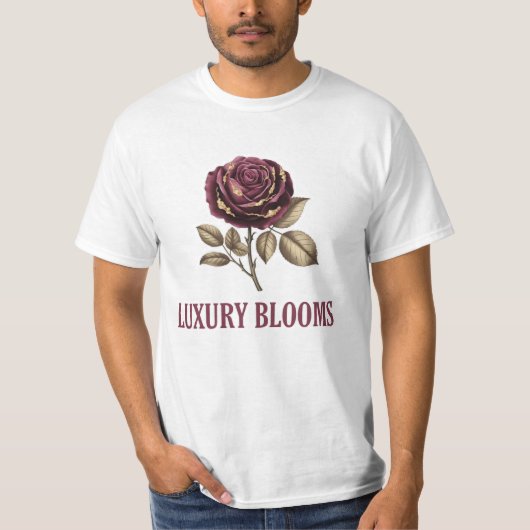 Luxe bloemen t-shirt (Voorkant)