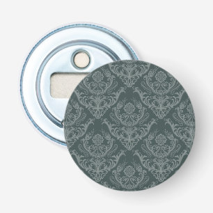 Luxe bloemkolenbehangselpapier button flesopener