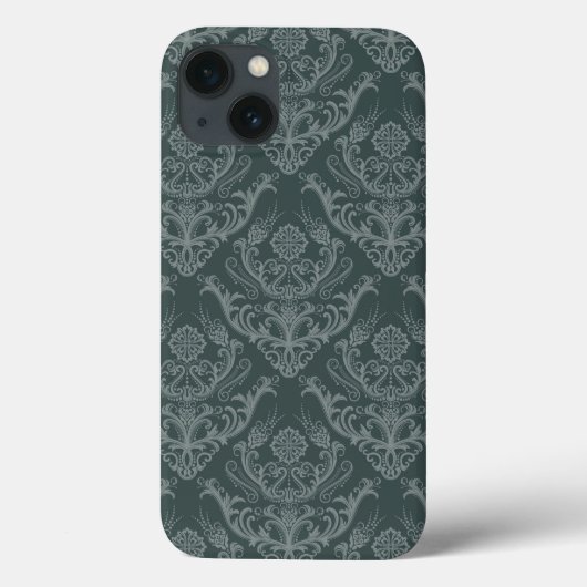 Luxe bloemkolenbehangselpapier Case-Mate iPhone case (Achterkant)