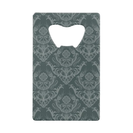 Luxe bloemkolenbehangselpapier kredietkaart flessenopener (Voorkant)