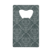 Luxe bloemkolenbehangselpapier kredietkaart flessenopener (Achterkant)