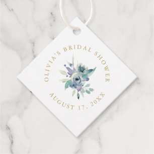 Luxe Bloemrijke Bruidsdouche Dank Je Wel Bedankjes Labels