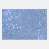 Luxe Blue Glitter Sparkle Inpakpapier Vel (Voorkant)