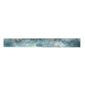 Luxe Blues, Wit & Goud Metallic Zijden Lint (Voorkant)