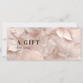 Luxe, Blush-beige, Bloem Cadeaubon (Achterkant)