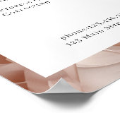 Luxe, Blush-Beige, Bloem, Salon prijslijst Poster (Hoek)