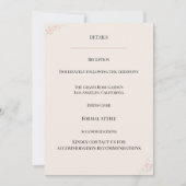Luxe Blush Bloemendetails Kaart (Voorkant)