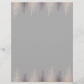 Luxe Blush Confetti Rain Pattern Grey Flyer (Achterkant)