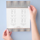 Luxe Blush Confetti Rain Pattern Grey Flyer (Hand)