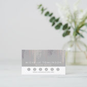 Luxe Blush Confetti Rain Pattern Grey Loyalty Kaar (Staand voorkant)