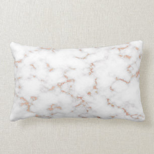 Luxe Blush Glitter Pink White Marble Cotton Kussen
