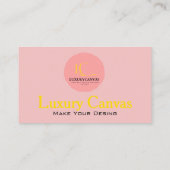 Luxe Blush rose QR Code Carte de visite de beauté (Dos)