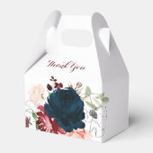 Luxe Boho Kleurrijke Bloemige Bruiloft Bedankdoosjes (Achterkant)