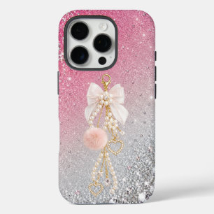 Luxe Boog Parel iPhone 16 Pro Hoesje Esthetisch