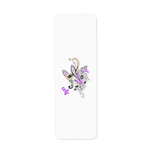 Luxe Botanische Paisley Collectie Etiket (Voorkant)