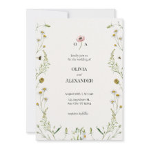 Luxe botanische trouwuitnodiging