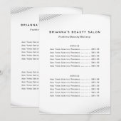 Luxe Boutique Business Price List Menu (Voorkant / Achterkant)