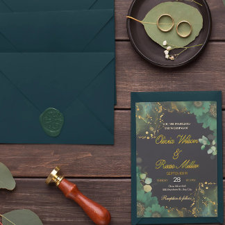 LUXE BRUILOFT UITNODIGING