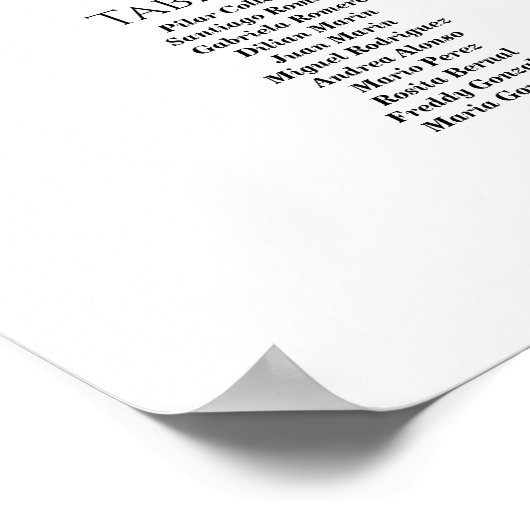 Luxe bruiloft zitgrafiek elegante kalligrafie poster (Hoek)