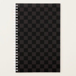 Luxe bruin/zwart gecheckt planner