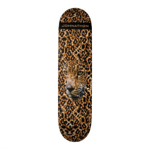 Luxe bruine luipaard voor exotische wilde katten C Skateboard