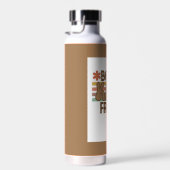 Luxe bruine waterfles van topkwaliteit voor u. (Rechts)